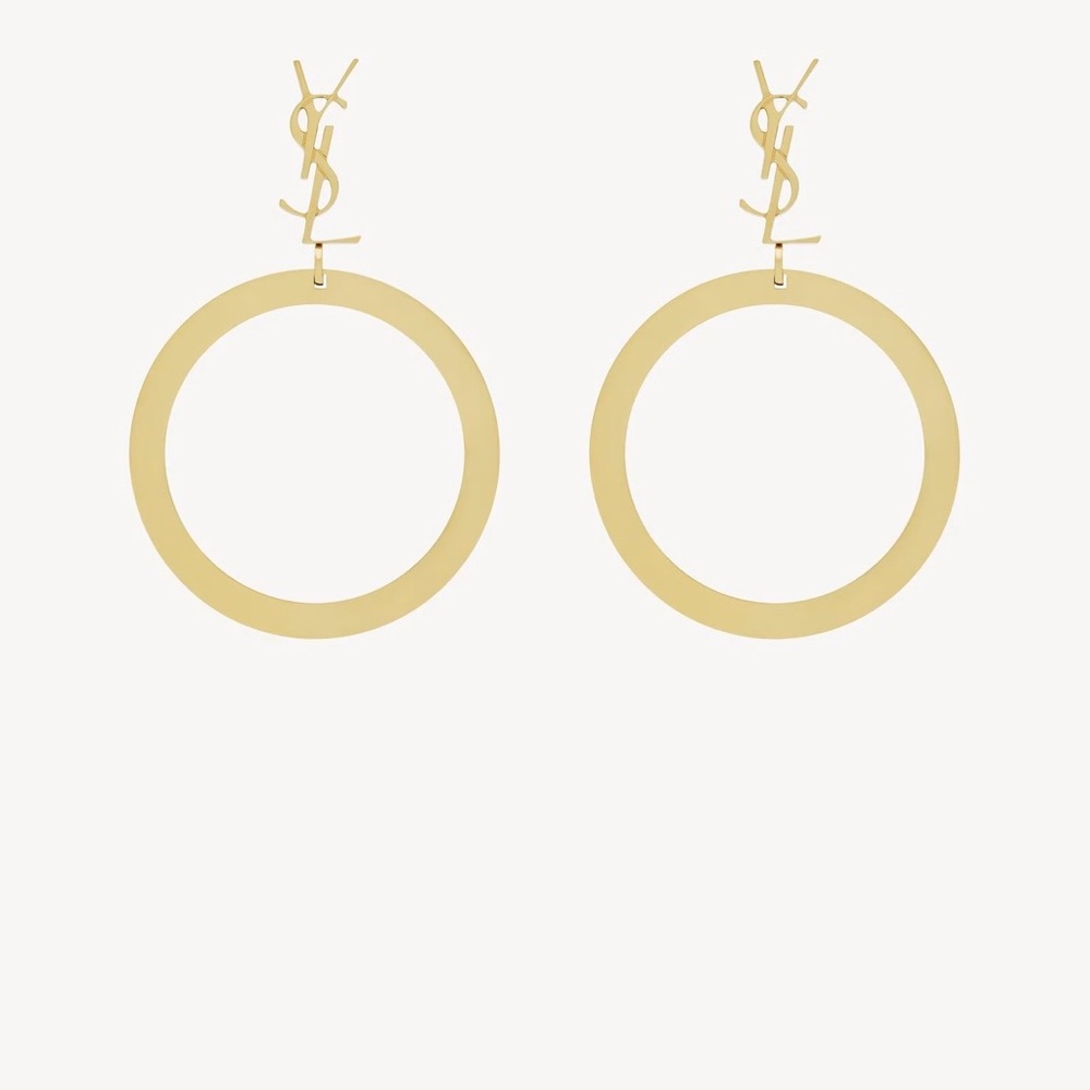 CASSANDRE PENDANT HOOP EARRINGS IN METAL
GOLD!Worn ones ! New ! collection!